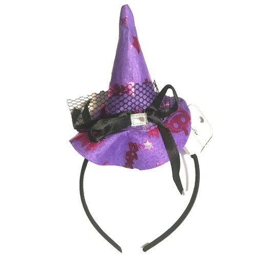 Purple Feather Tasha headband Tasha Feather Headband Purple Black Rhinestone Bling  main image 3