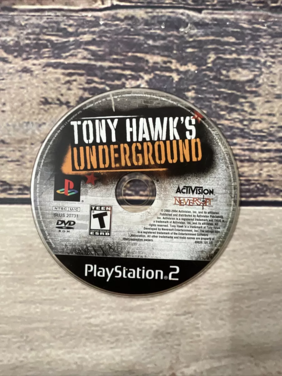 Tony Hawk's Underground (PlayStation 2 PS2) - DISC ONLY