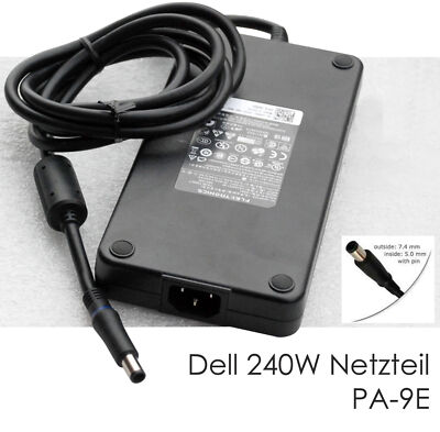 240W DELL NETZTEIL 19,5V 12,3A PA-9E J211H für AREA-51m R2 G5 G7 M18X AA15