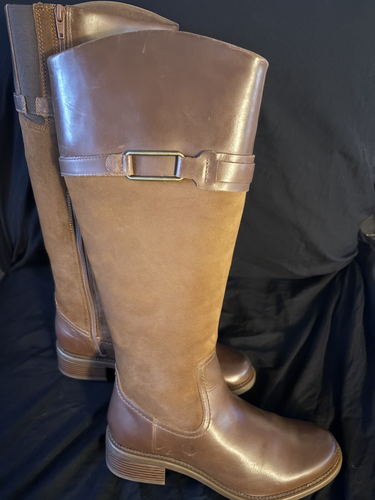 Clarks Women’s Maye Carly Boots - Tan- Size 9.5 - New In Box image 10