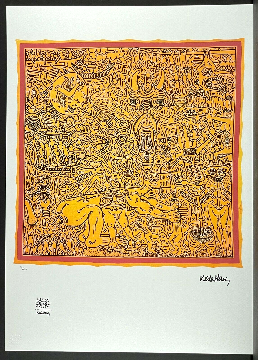 KEITH HARING * Untitled * signed lithograph * limited # 18/150 | eBay