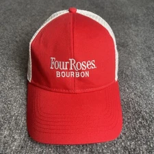 Four Roses Bourbon Trucker Hat - Red & White (Men's)