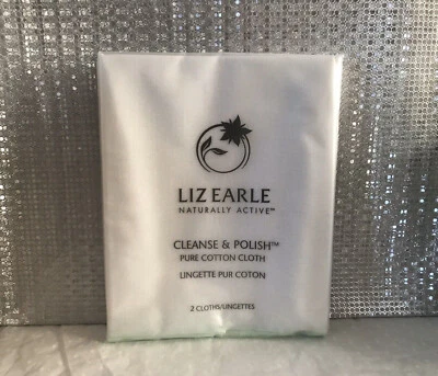 Liz Earle Cleanse & Polish Pure Cotton Cloth - Contains 2 Cloths - New & Sealed