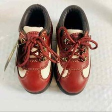 NWT Lugz Oxford Booties Leather Red Toddler Size 8 Or Baby Size 7