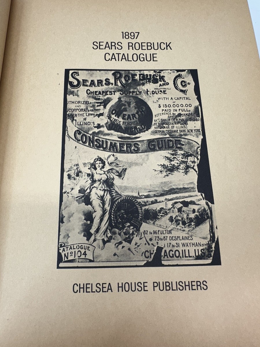 VINTAGE 1897 SEARS ROEBUCK CATALOG VICTORIAN Original 1968 print