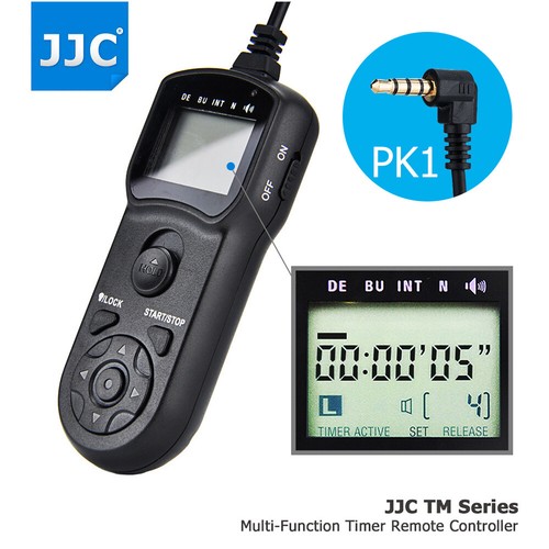 JJC Wired LCD Timer Remote Control for Fujifilm X-T50 X-E4 X-S10 X-T200 XS10 - 第 1/11 張圖片