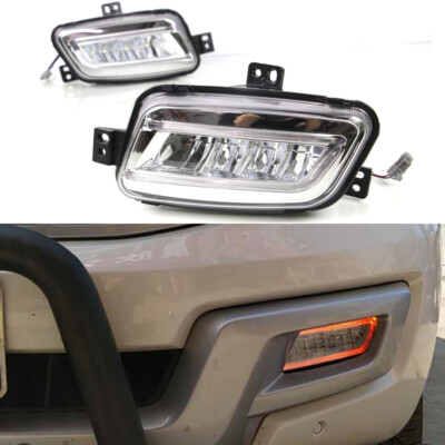 LED DRL Turn Indicator Signal Daytime Running Fog light Fit For Ford Everest 16+