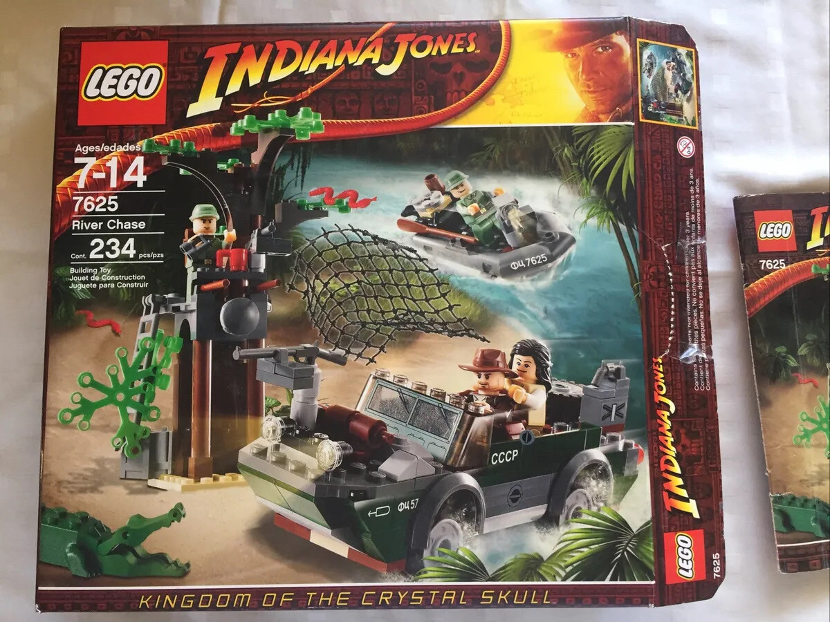 Lego Indian Jones Skull River Chase 7625 W/ Box See Description | eBay