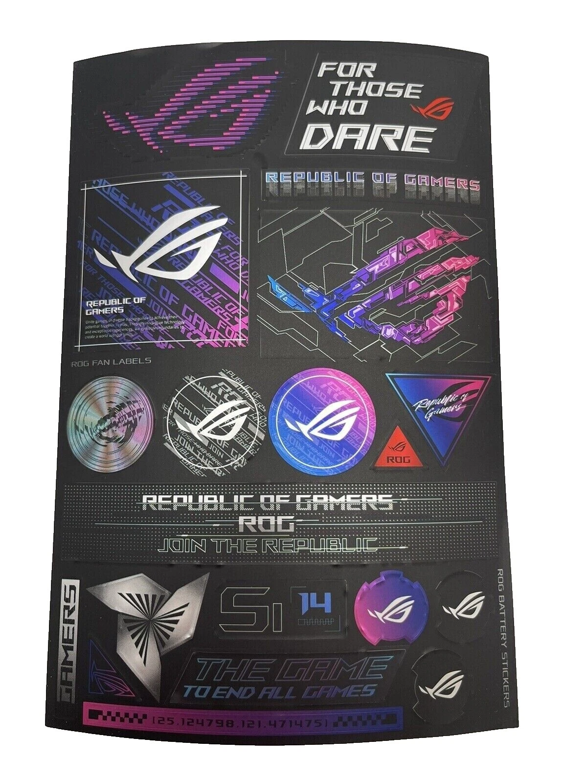 Pegatinas ASUS Computer Case