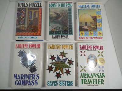 Lot of 6 Early Earlene Fowler Books, all 1st Ed, 1st Pr, all Signed, Like New