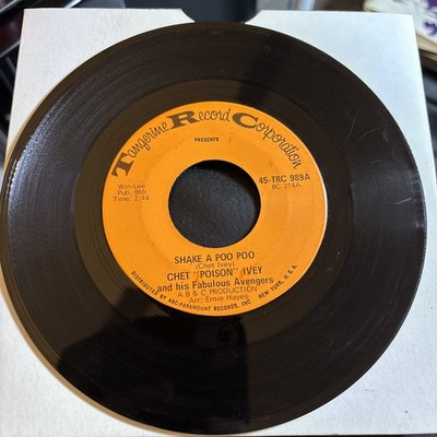 Chet 'Poison' Ivey & His Fabulous Avengers - Shake A Poo Poo/Handle With Care VG