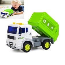 Garbage Truck Toys, Friction-Powered Trash Truck Toys with Light and Sound US