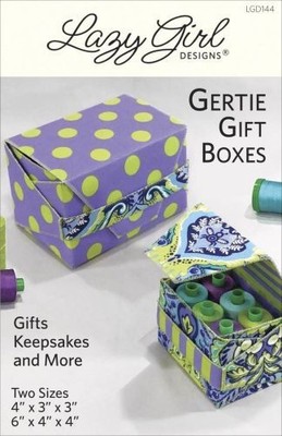 Gertie Gift Boxes Pattern ~ Basic Sewing Skills ~ by Lazy Girl Designs