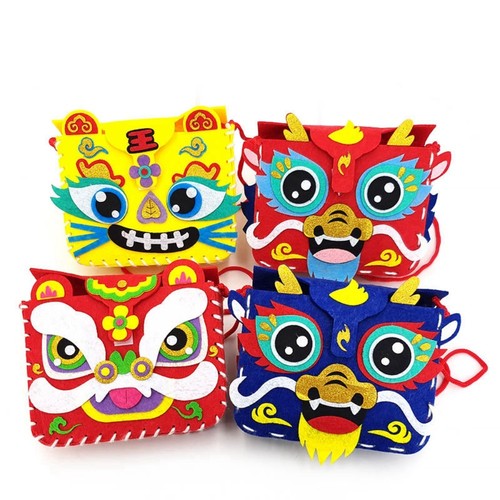 Portable Handmade Bag DIY Coin Purse New Dragon Bag New Year