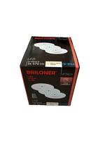 Briloner LED Einbauleuchte Weiß 3Er Set 6,5W 570Lm 3000K S-Dimmbar IP44 Ø75Mm