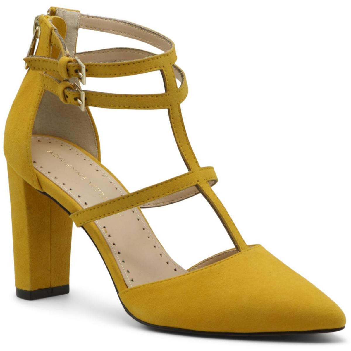 Adrienne Vittadini / женские туфли-лодочки Nocera желтого цвета, размер 6,5, средний (B,M), BHFO 2901