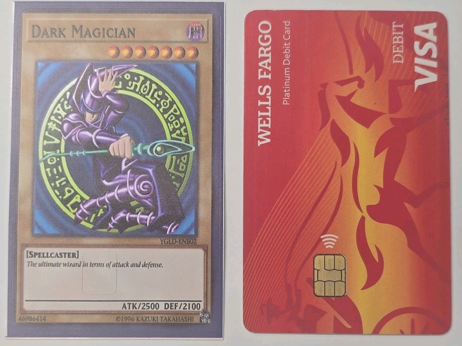 Yu-Gi-Oh! Dark Magician Credit Card Skin Cover -Wrap Decal Pre-Cut Sticker 