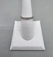 Sterling Silver 925 Diamonique Cubic Zirconia DQCZ Eternity Band Size 7