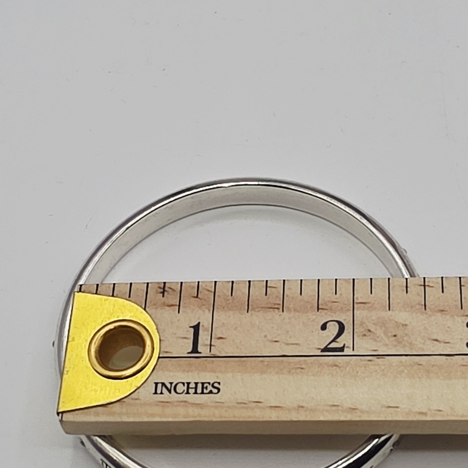 Brighton Peace Multi  Languages Silver Bangle Eng… - image 8