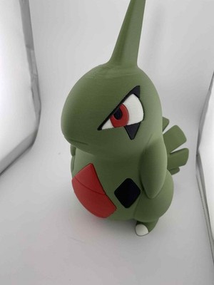 Giant 13-Inch Larvitar Pokémon Figure 3D Printed Tyranitar evolution
