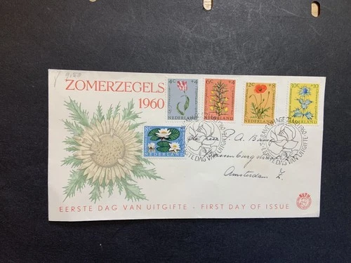 Netherlands 1959 registered FDC 1st day Cover to Germany Zomerzegels