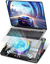 Adjustable by Temperature,Music Sync RGB Light,Low Noise Laptop Cooler 3
