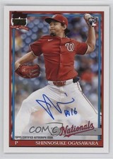 2026 Series 1 1991 Topps Baseball Shinnosuke Ogasawara #91A-SHIN Auto 9fn