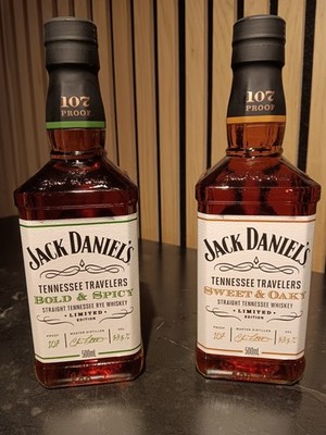 Jack Daniel's Tennessee Travelers Set - Bold & Spicy, Sweet & Oaky 53,5%