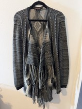 SHYANNE Open Front Cardigan Sweater Country Western Aztec Boho Women  s L
