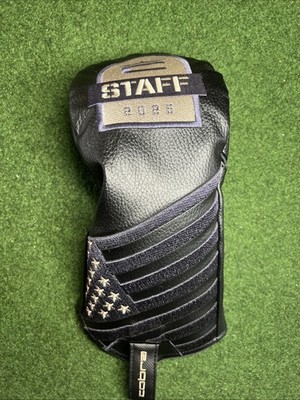 RARE Cobra Staff 2025 Driver Headcover USA FLAG  Go Chase More  NEW Black Blue