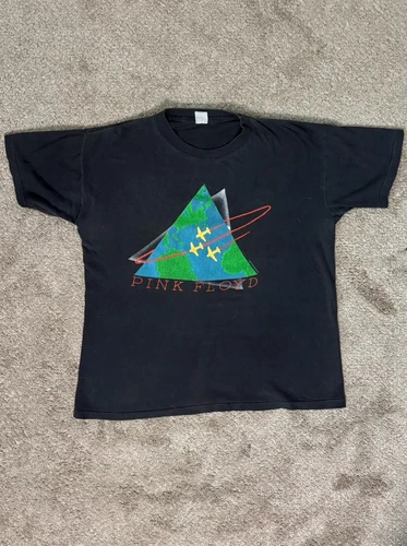 Pink Floyd World Tour Concert T Shirt Size L Ba 1980s vintage concert t-shirt, vintage, single stitch, B+ condition