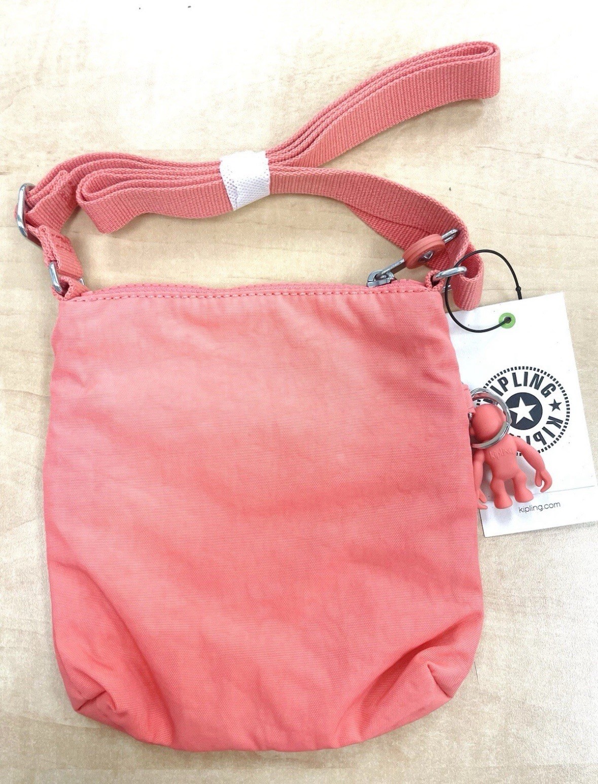 Kipling Alvar XS Mini Crossbody Bag Purse AC7098 Z02 Polyamide FRESH CORAL image 3