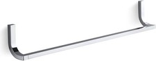 Kohler 11581-CP Loure 24" Towel Bar Polished Chrome Bathroom Wall Mount