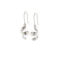 Paar OhrhäNger Ohrhaken Kleine Spirale GläNzend 925 Sterlingsilber Ohrringe 7841