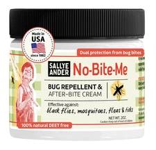 No Bite Me All-Natural Bug & Insect Repellent - anti Itch Cream - 2 Oz - Safe fo