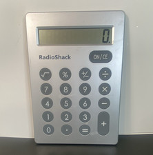 RadioShack Basic Desktop Calculator Large Keys Large LCD Display Silver Gray