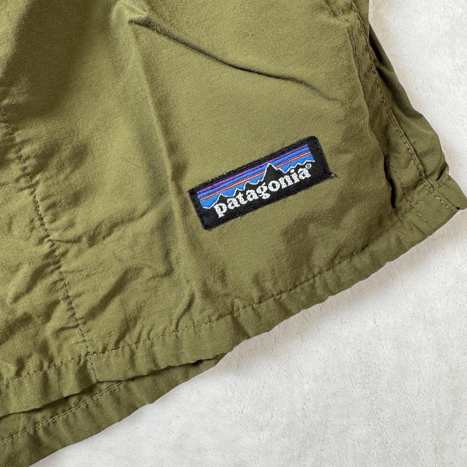 Patagonia Swim Shorts Mens Medium Green Baggies Mesh Lined Pockets Elastic Waist thumbnail 6