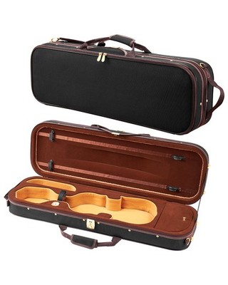 4/4 Full Size Violin Case, Built-in Hygrometer, Lightweight Portable Travel Carr