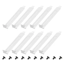 PCI Slot Cover Dust Filter, 10 Pcs Blanking Plate Expansion Blank Plate, White