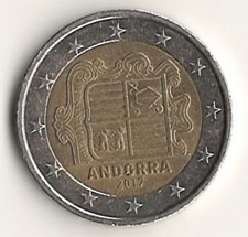 Andorra, Kursmünze 2 €, 2017, aus Umlauf
