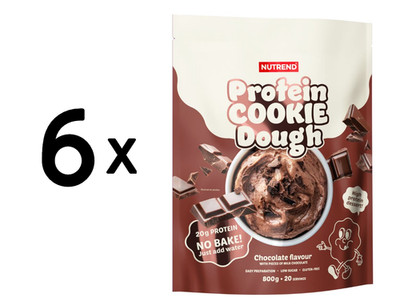6 x Nutrend Protein Cookie Dough, Chocolate - 800g (41,66 EUR/kg)