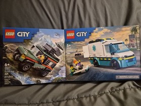 LEGO CITY: off road mountain truck 221 pieces & Ambulance emergency184 pieces