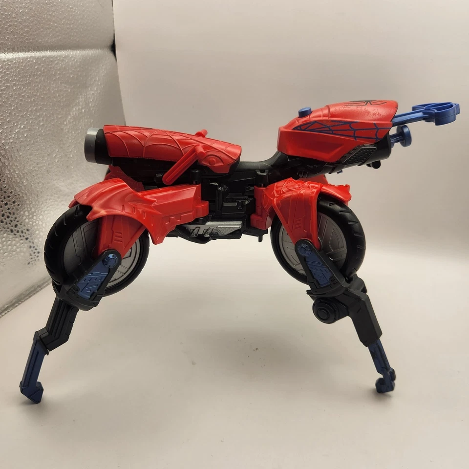 Marvel Hasbro Comic Spider-man 2017 Motorcycle Transforming Nerf Dart Cannon Gun - Image 3 of 4