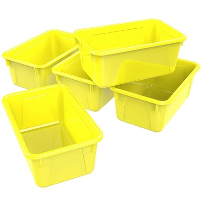 Small Cubby Bin, Yellow