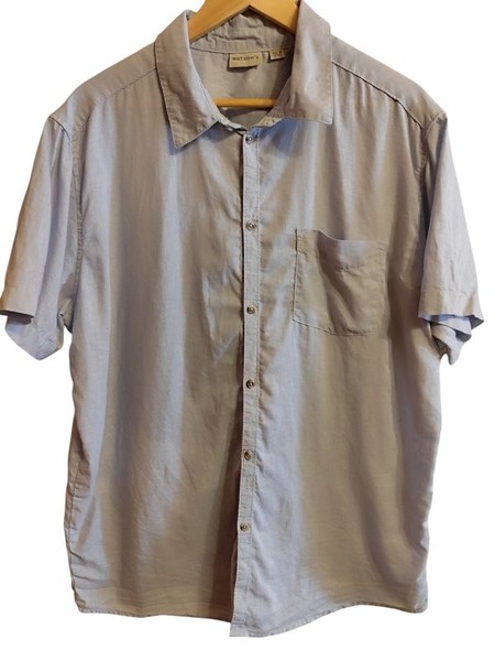 Men & Other Stories Shirt Blue Cotton/Linen 44 /