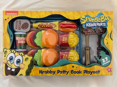 SpongeBob Schwammkopf Krabby Patty Koch Spielset 27 Teile - Nickelodeon - NEU
