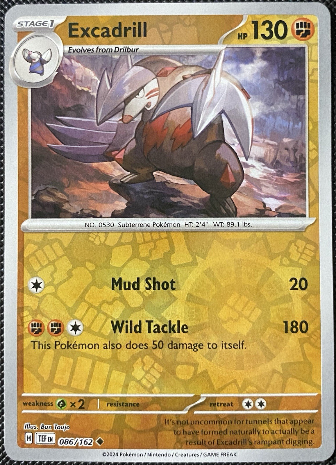 Excadrill 086/162 SV05: Temporal Forces Reverse Holo - Pokémon