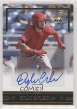 2020 Leaf Ultimate Draft 1991 Rookies Gold 62/75 Dylan Carlson #GLR-DC1 Auto 4t6
