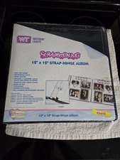 Westrim Crafts Memories Forever 12x12 Strap Hinge Scrapbook Navy Blue