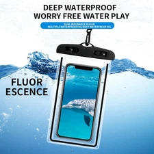 2 Pack Universal Waterproof Phone Pouch | Clear Dry Bag for iPhone Samsung Swim